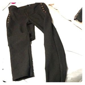 Studded dress pants leggings